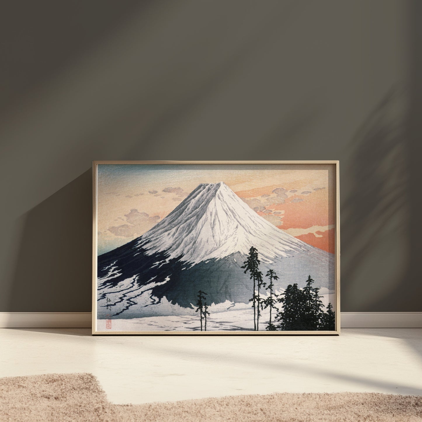 Premium Poster of Beautiful Scenic Japanese Mountain Landscape Posters
