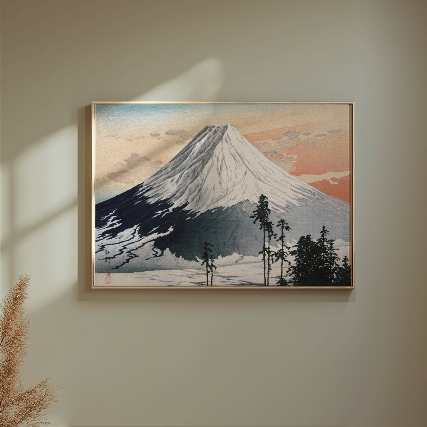 Premium Poster of Beautiful Scenic Japanese Mountain Landscape Posters