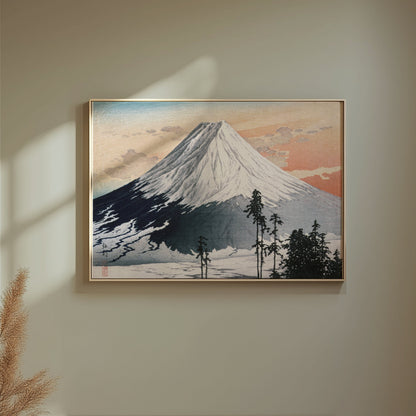 Premium Poster of Beautiful Scenic Japanese Mountain Landscape Posters