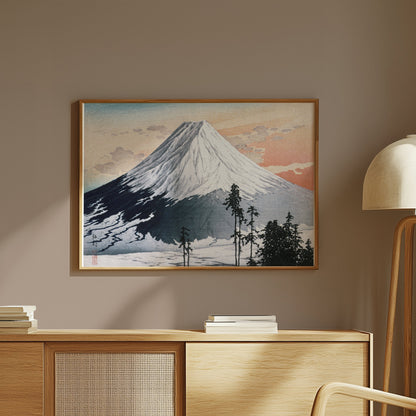 Premium Poster of Beautiful Scenic Japanese Mountain Landscape Posters