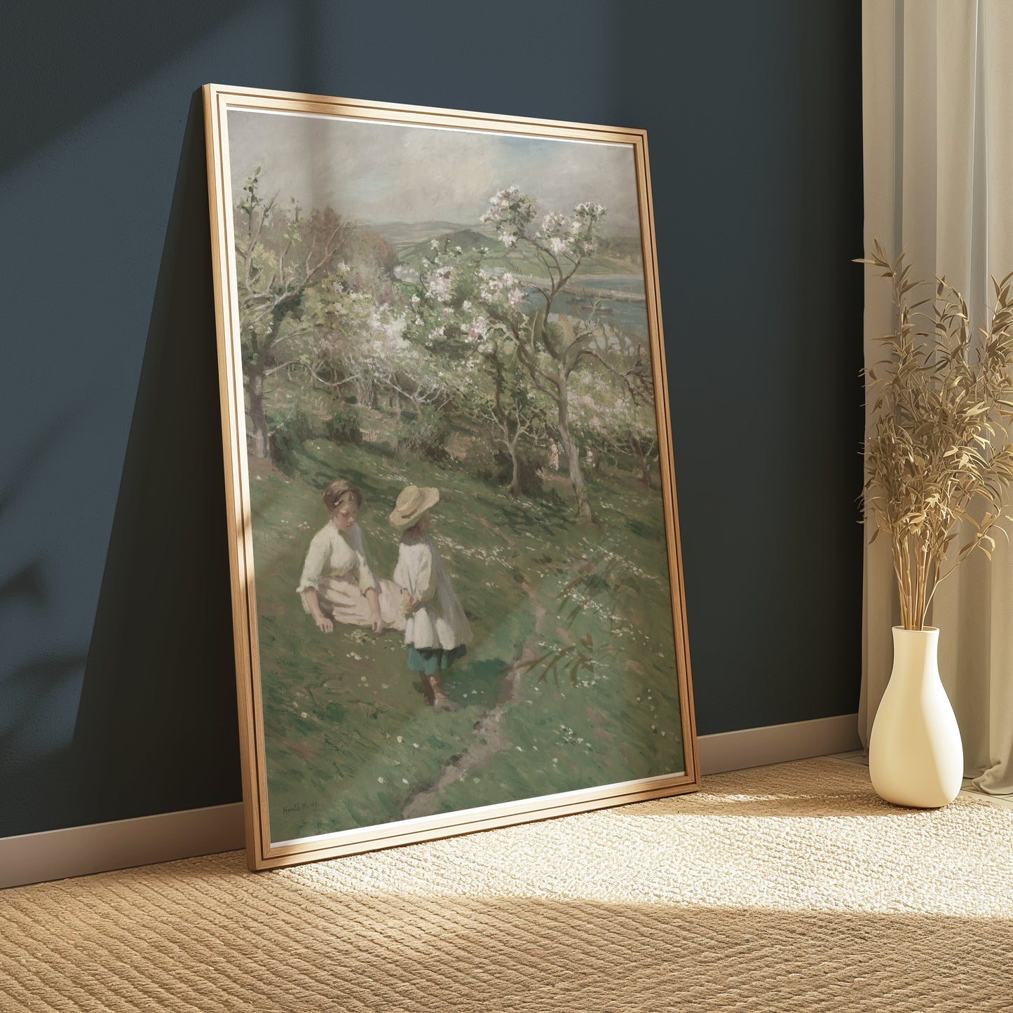 Premium Poster of Beautiful Scenic Landscape Artwork with Children Posters