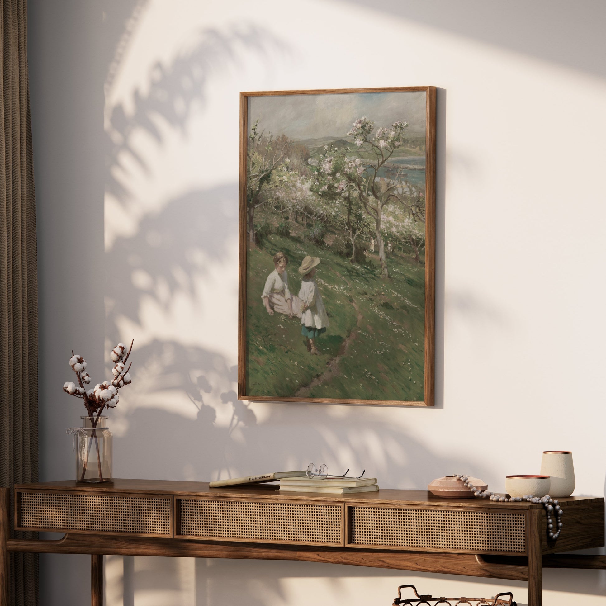 Premium Poster of Beautiful Scenic Landscape Artwork with Children Posters