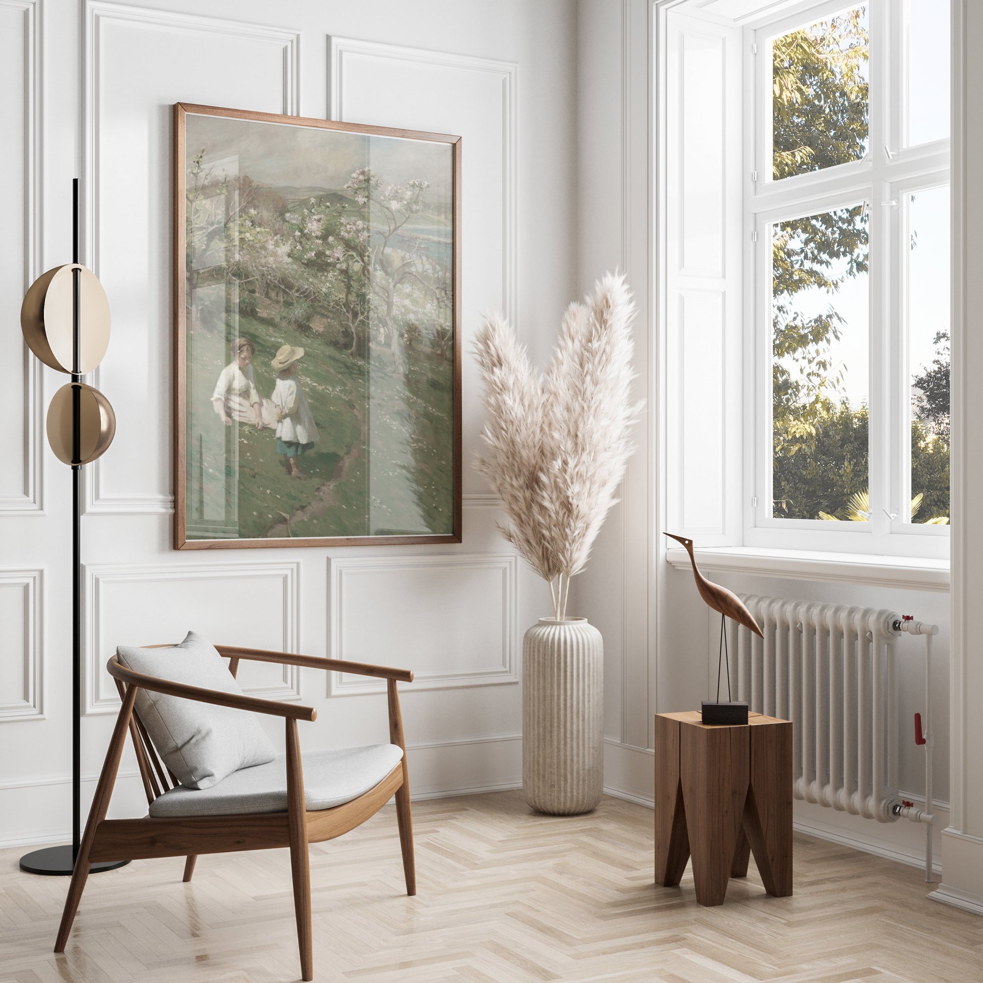 Premium Poster of Beautiful Scenic Landscape Artwork with Children Posters