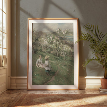 Premium Poster of Beautiful Scenic Landscape Artwork with Children Posters