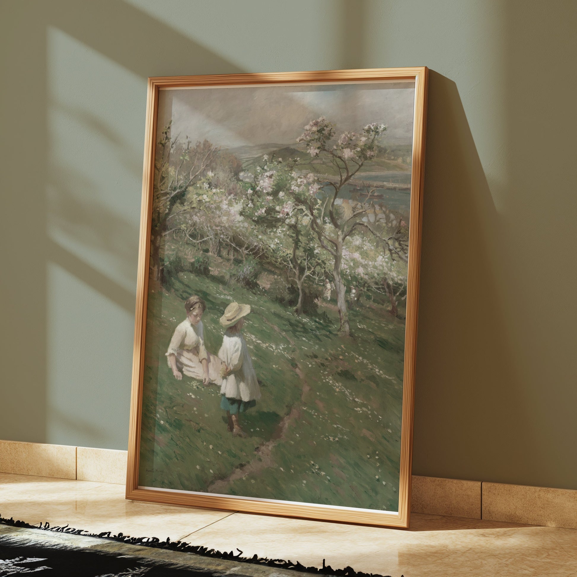 Premium Poster of Beautiful Scenic Landscape Artwork with Children Posters