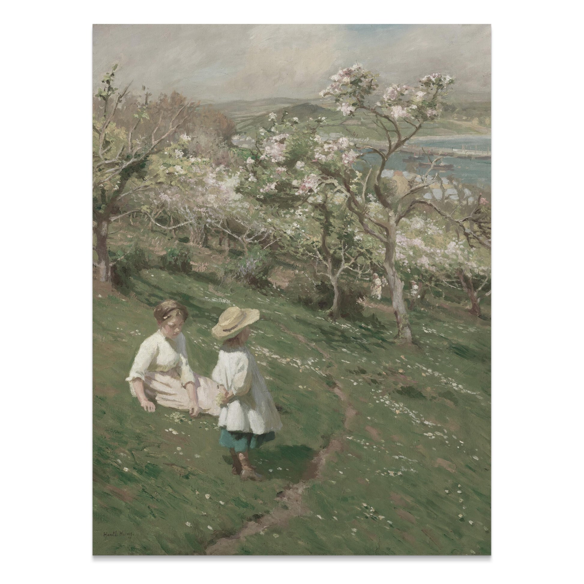 Premium Poster of Beautiful Scenic Landscape Artwork with Children Posters