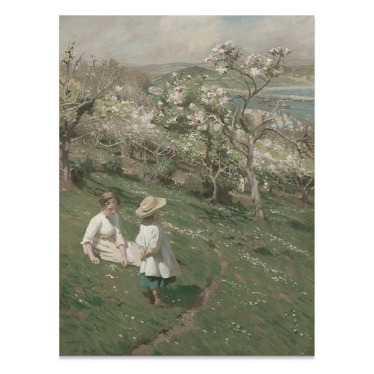 Premium Poster of Beautiful Scenic Landscape Artwork with Children Posters