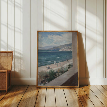 Premium Poster of Beautiful Seaside Promenade Landscape View Posters