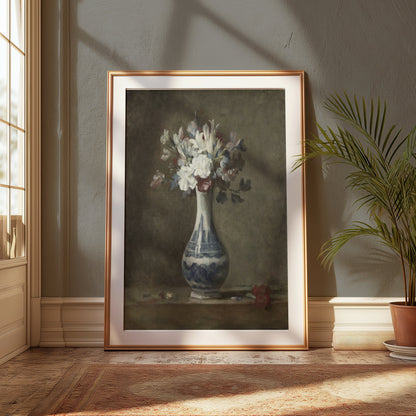 Premium Poster of Beautiful Still Life with Flowers in Vase Posters