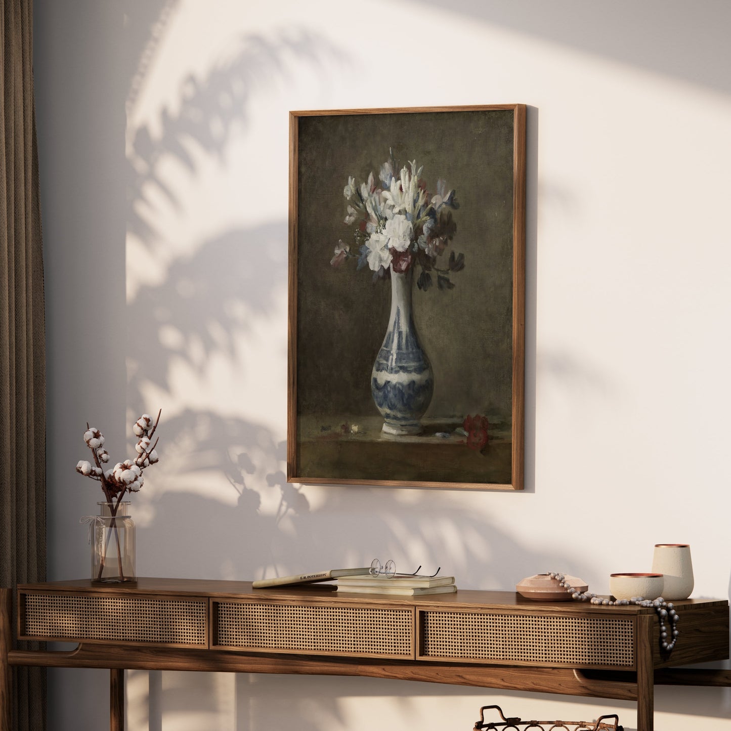 Premium Poster of Beautiful Still Life with Flowers in Vase Posters