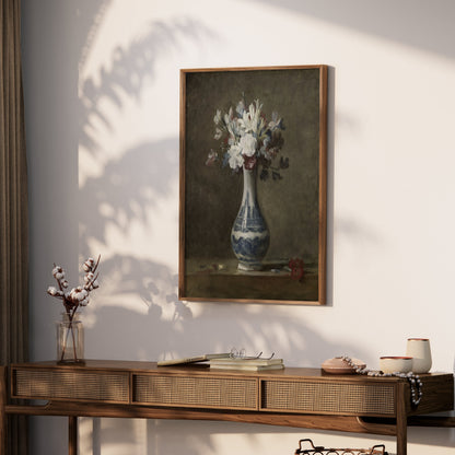 Premium Poster of Beautiful Still Life with Flowers in Vase Posters