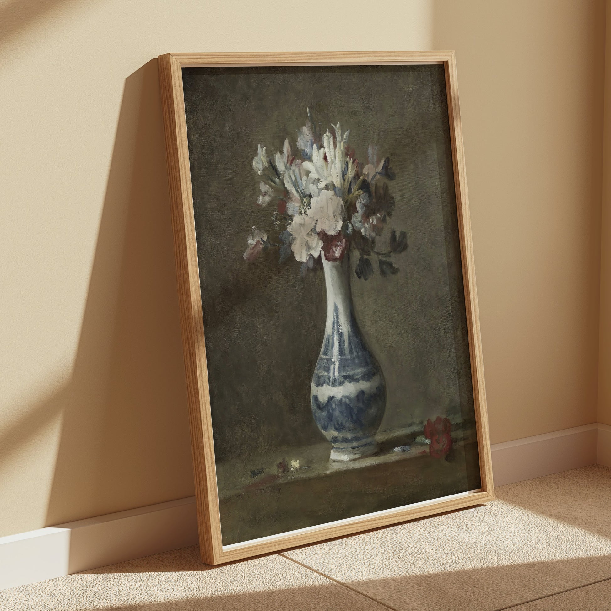 Premium Poster of Beautiful Still Life with Flowers in Vase Posters