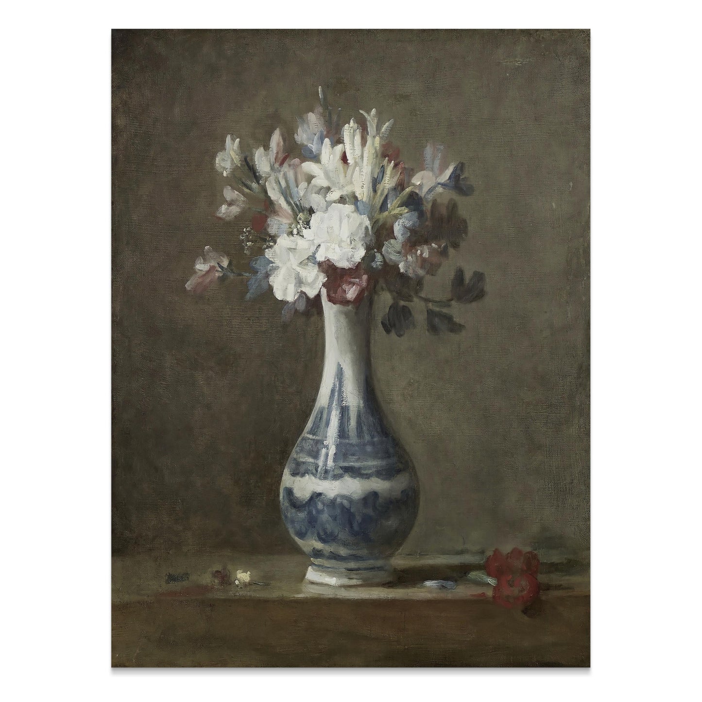 Premium Poster of Beautiful Still Life with Flowers in Vase Posters
