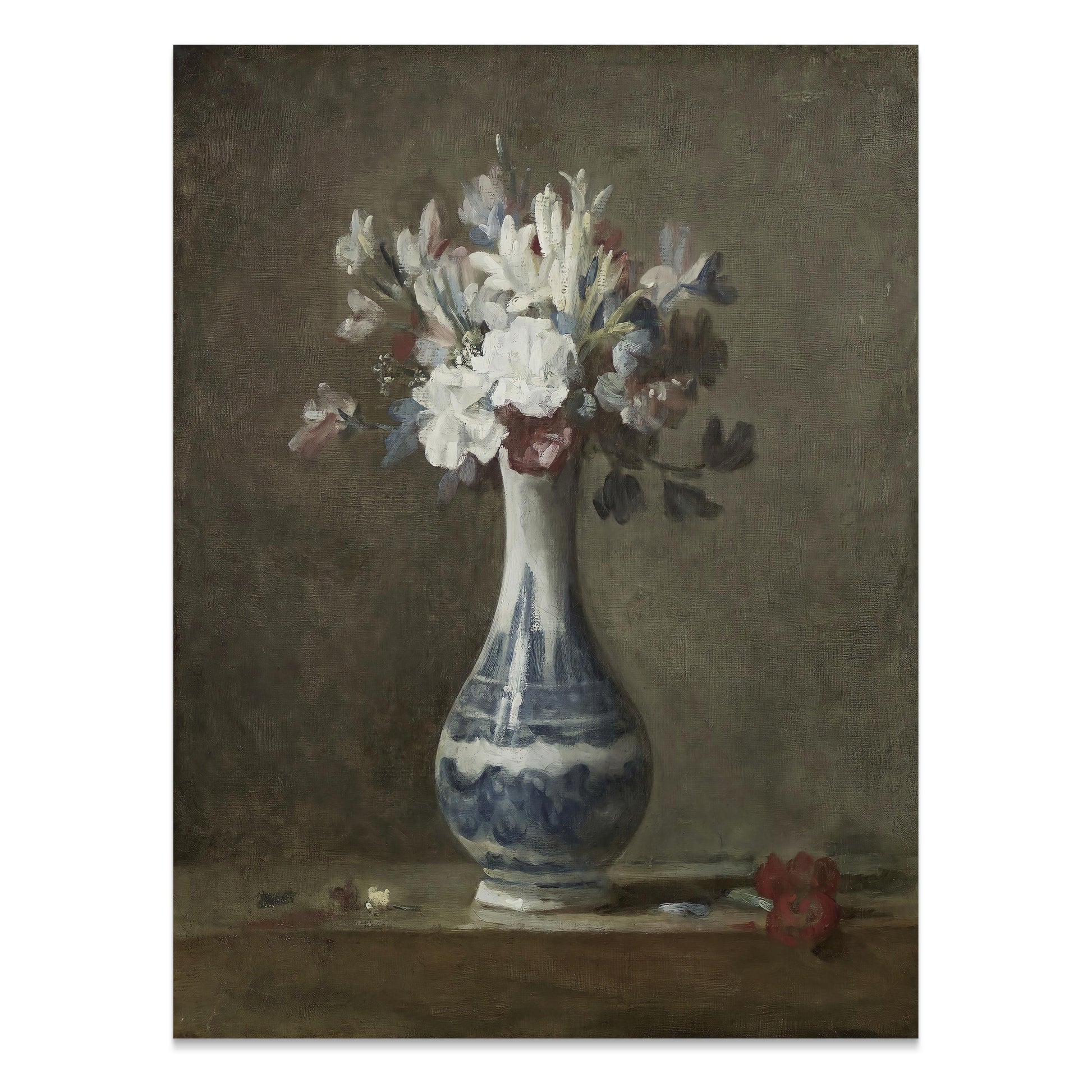 Premium Poster of Beautiful Still Life with Flowers in Vase Posters