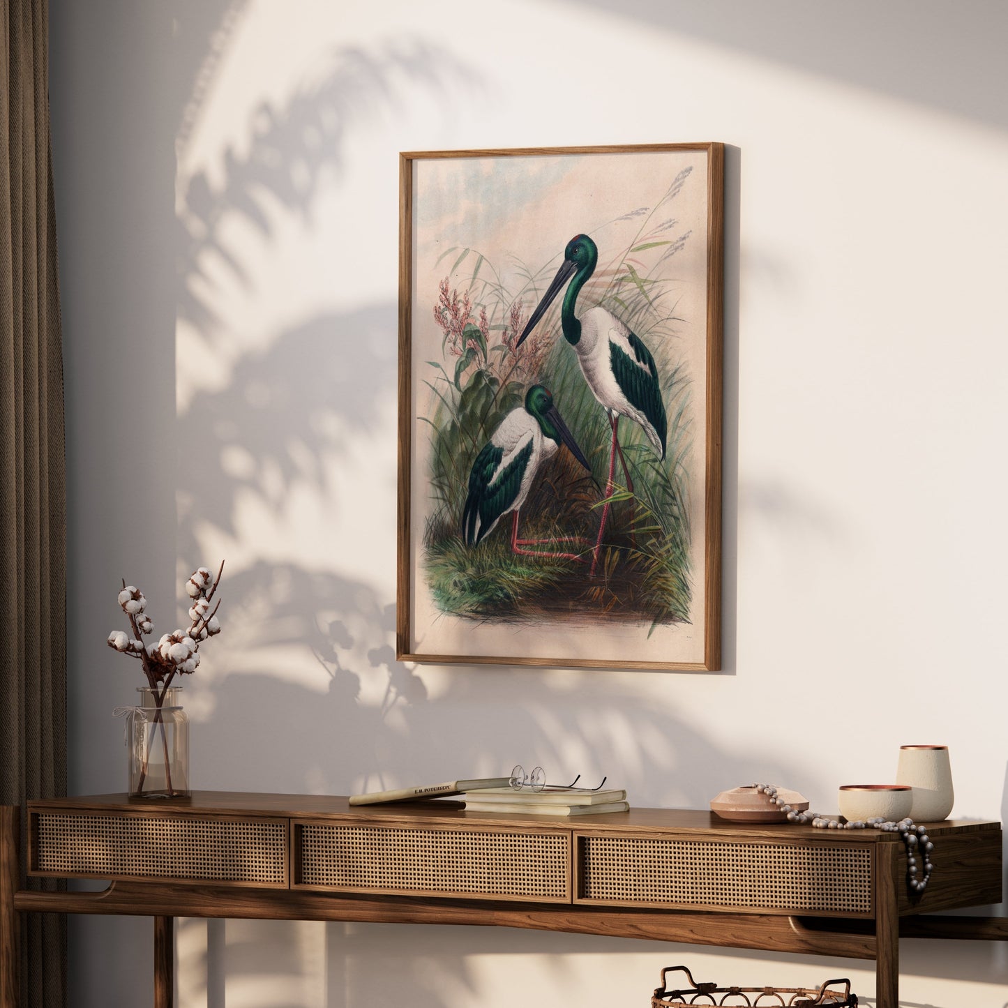 Premium Poster of Beautiful Stork Birds in Natural Habitat Artwork Posters