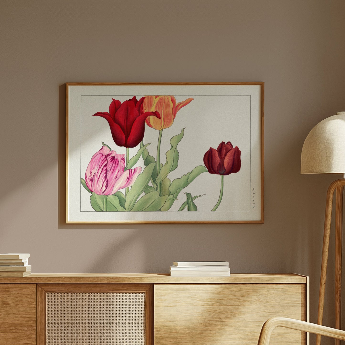 Premium Poster of Beautiful Traditional Japanese Floral Botanical Posters