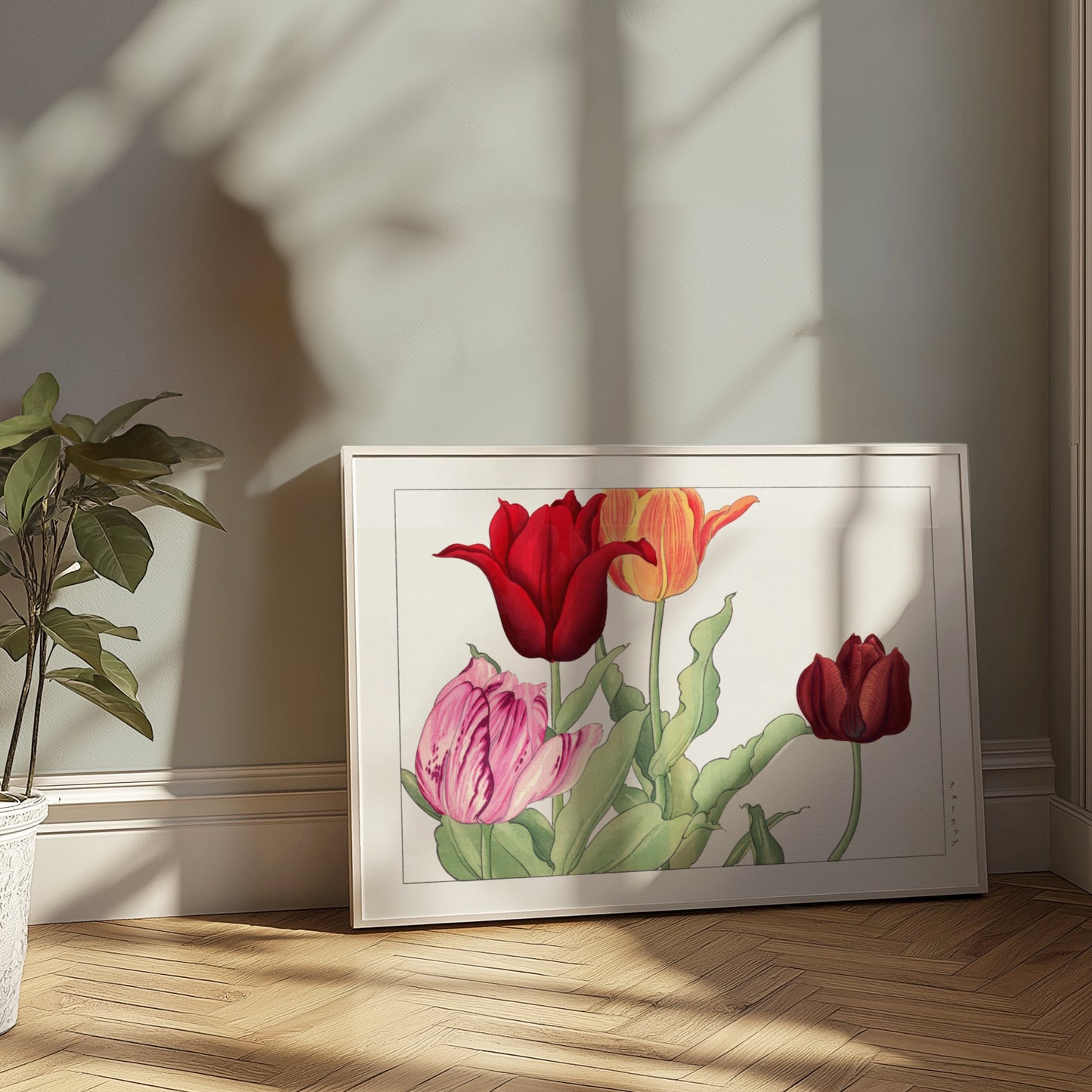 Premium Poster of Beautiful Traditional Japanese Floral Botanical Posters