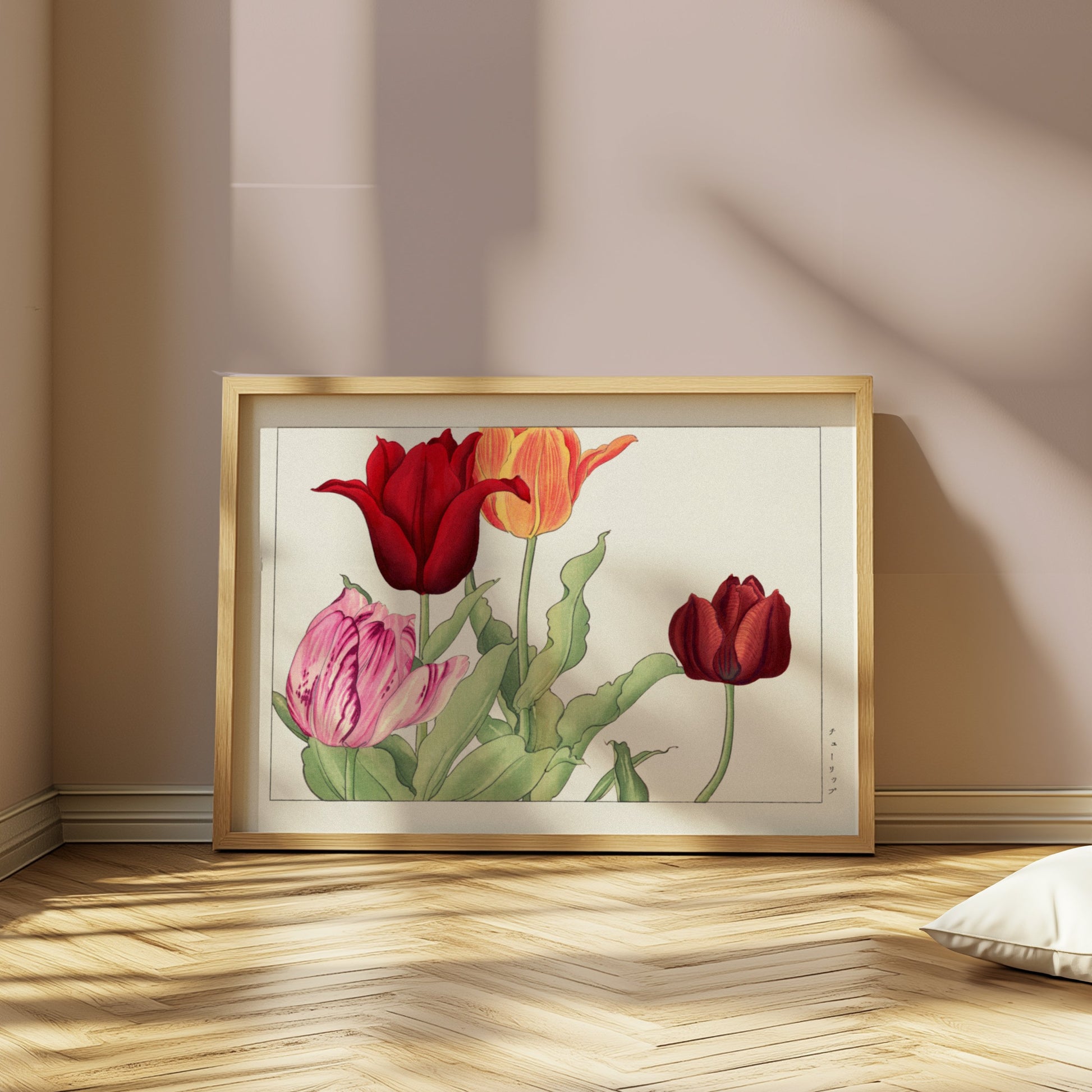 Premium Poster of Beautiful Traditional Japanese Floral Botanical Posters