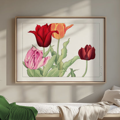 Premium Poster of Beautiful Traditional Japanese Floral Botanical Posters