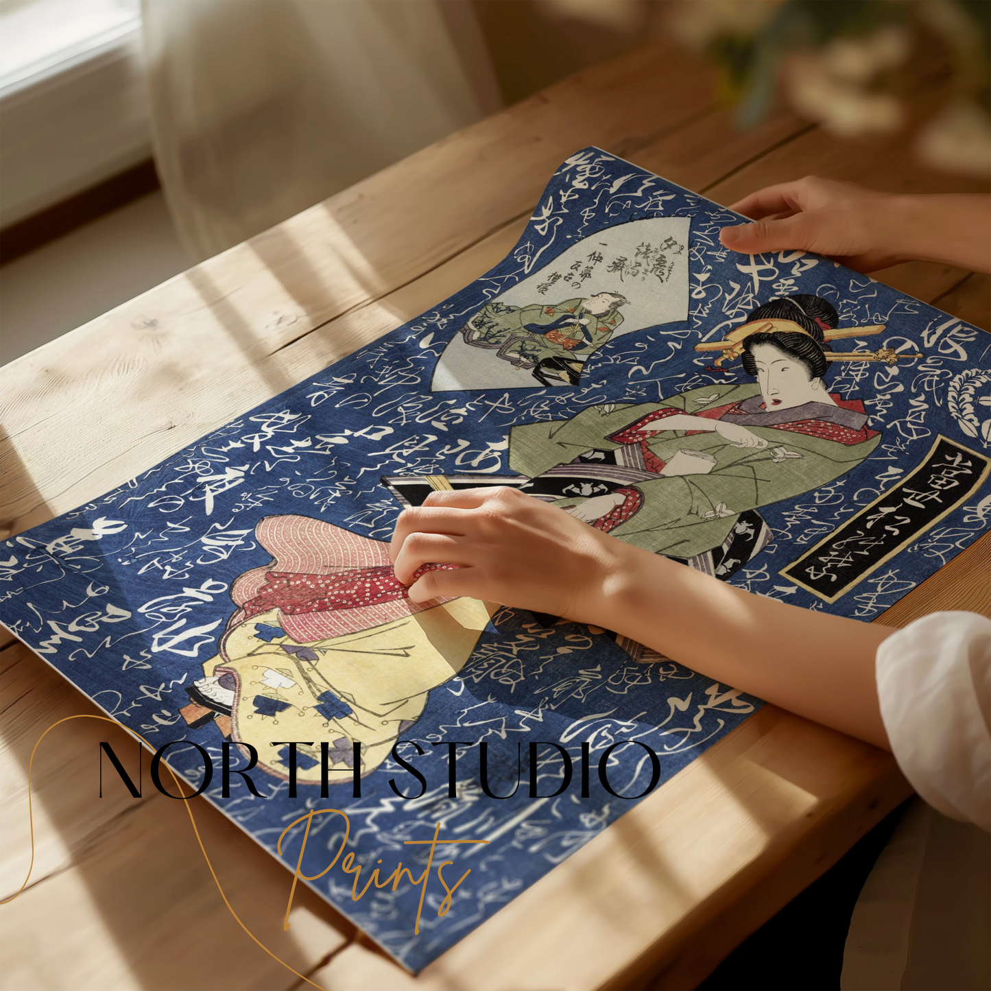Premium Poster of Beautiful Traditional Japanese Geisha Art Decor Posters