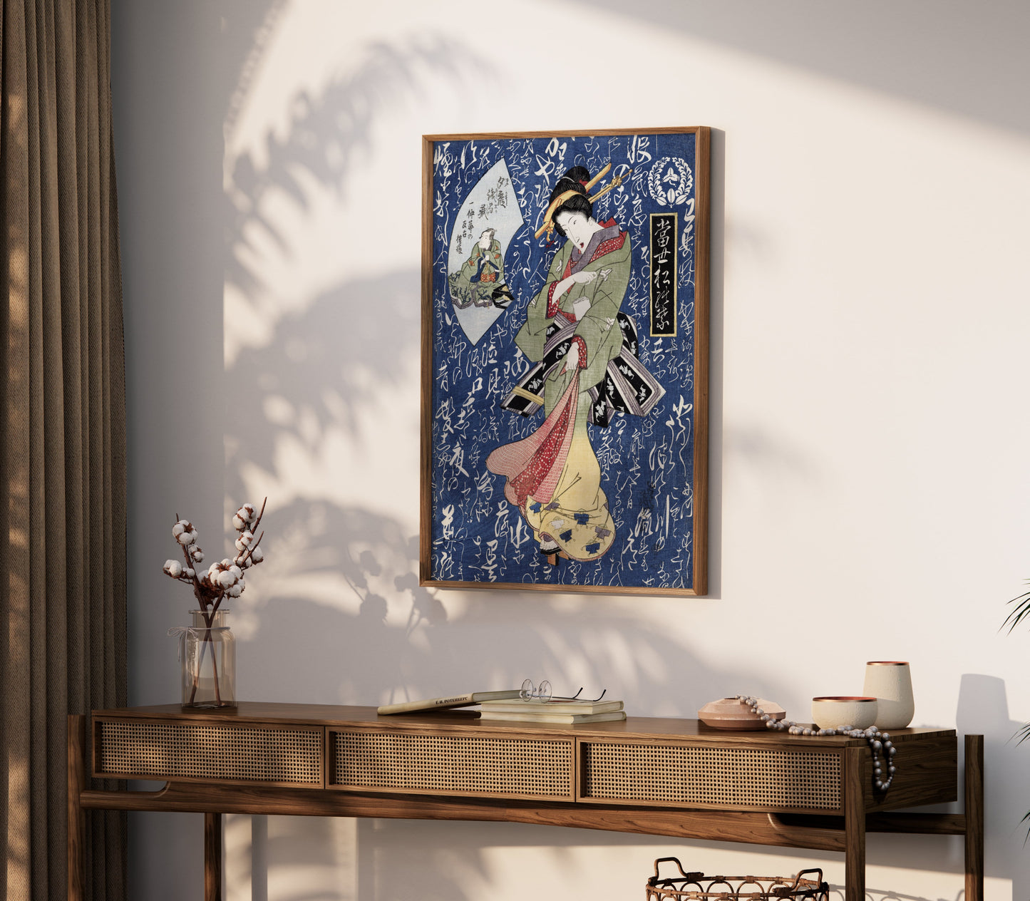 Premium Poster of Beautiful Traditional Japanese Geisha Art Decor Posters