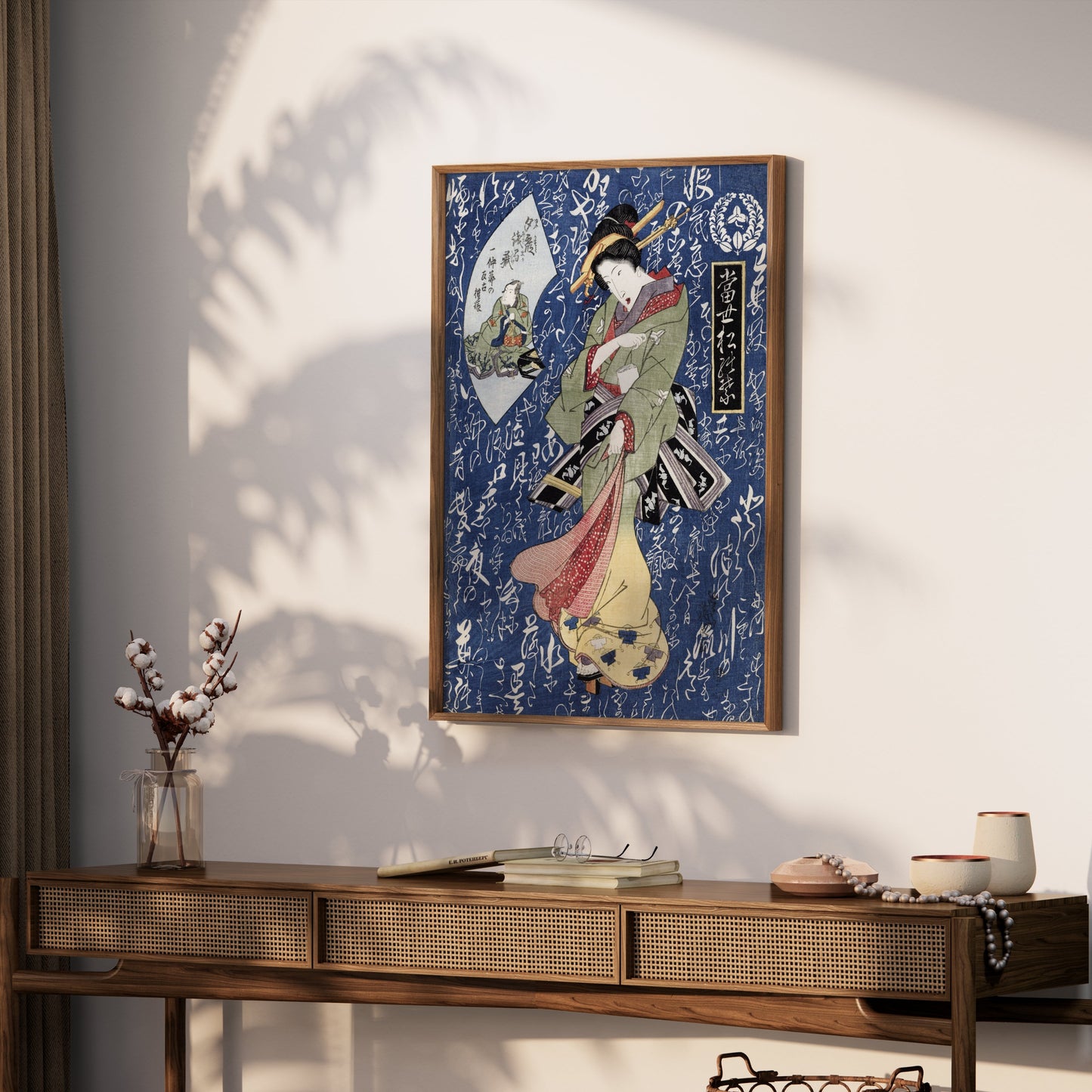 Premium Poster of Beautiful Traditional Japanese Geisha Art Decor Posters