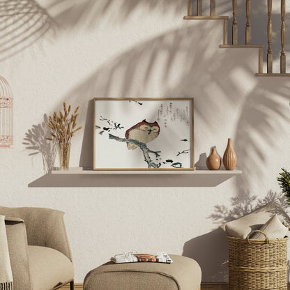 Premium Poster of Beautiful Traditional Japanese Owl Artwork Posters