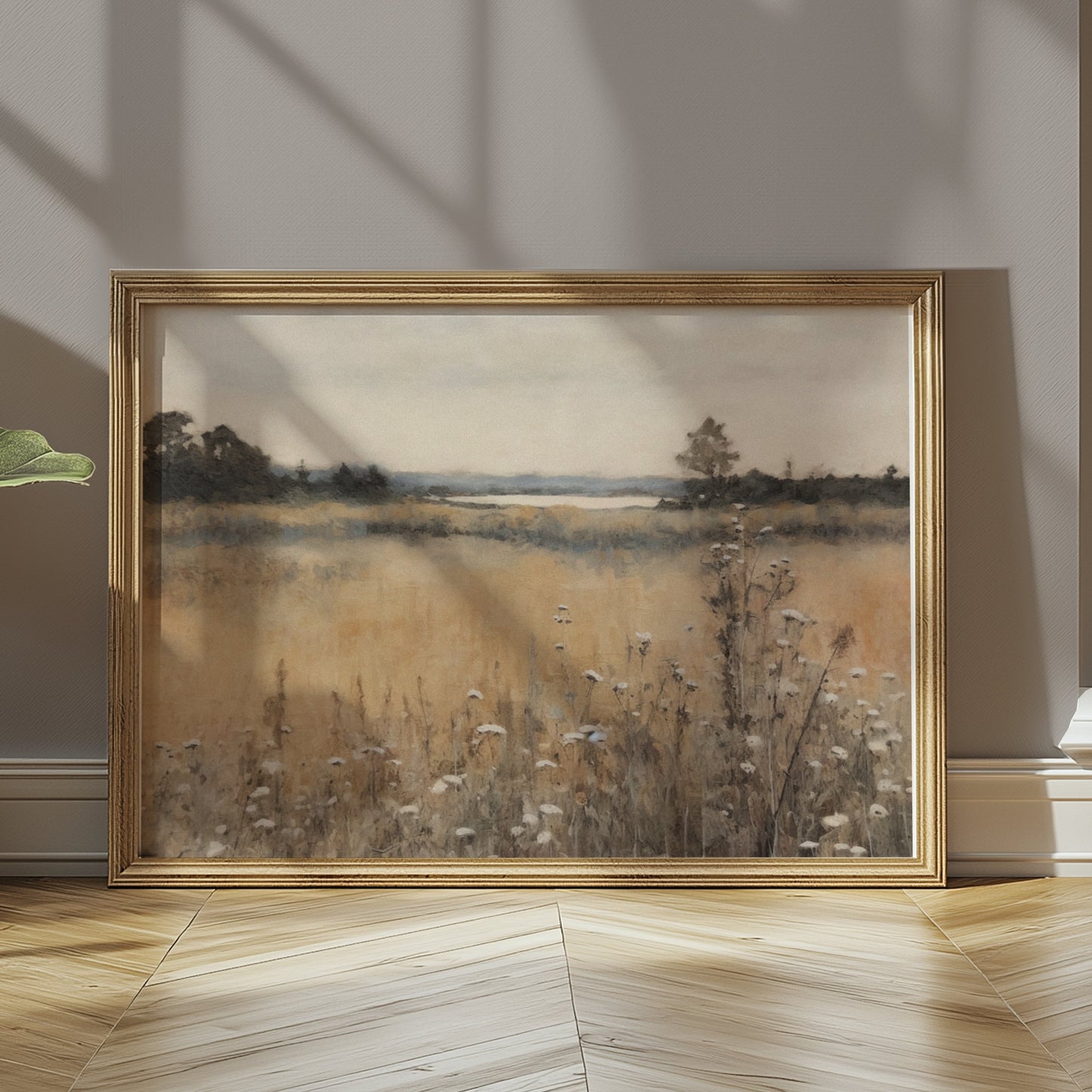 Premium Poster of Beautiful Tranquil Landscape with Flowers Art Posters