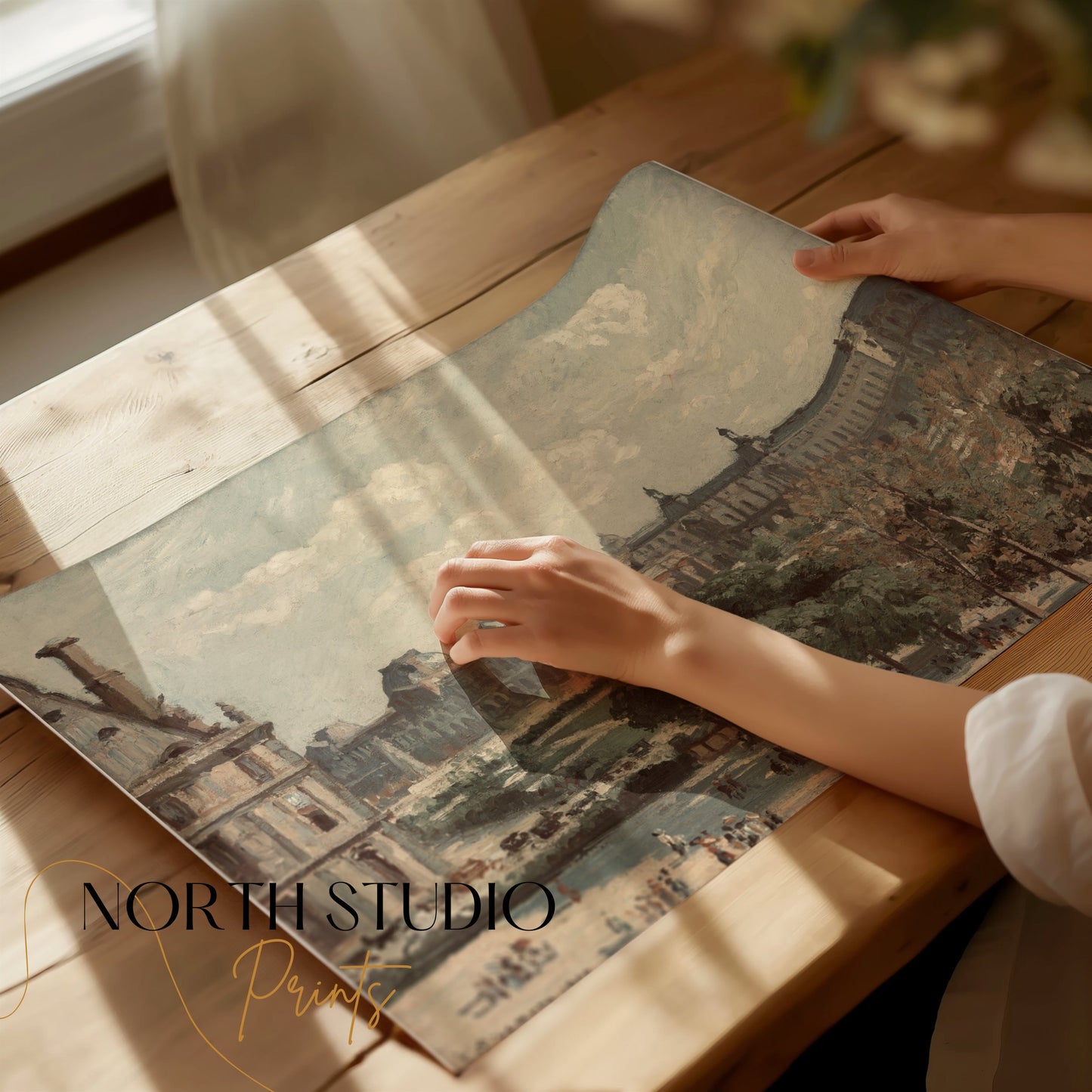 Premium Poster of Beautiful Urban Landscape of Historical Architecture Posters