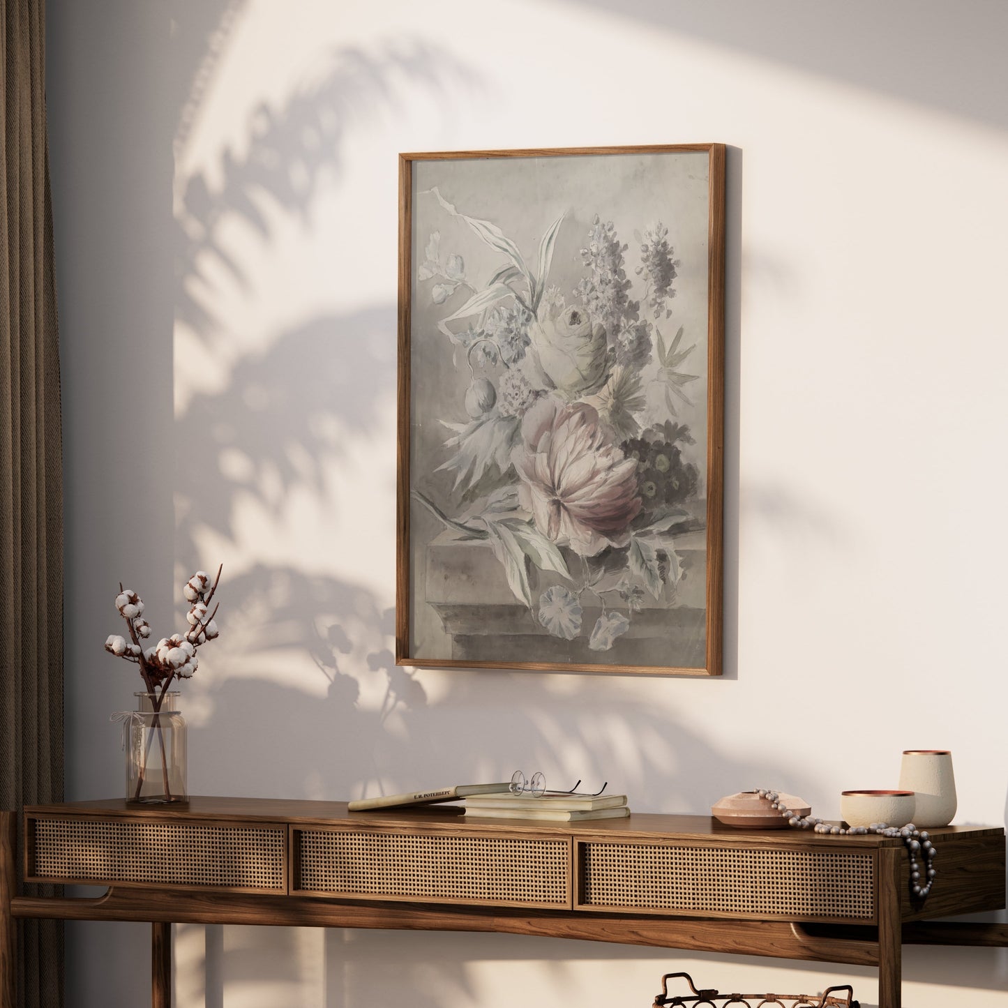 Premium Poster of Beautiful Vintage Botanical Floral Art Print Posters