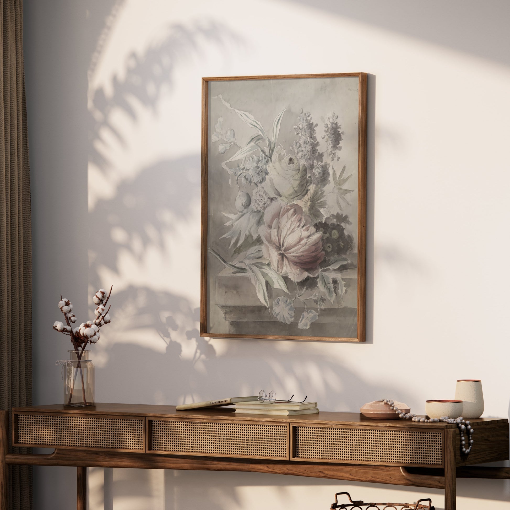 Premium Poster of Beautiful Vintage Botanical Floral Art Print Posters