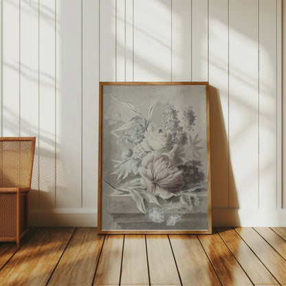 Premium Poster of Beautiful Vintage Botanical Floral Art Print Posters