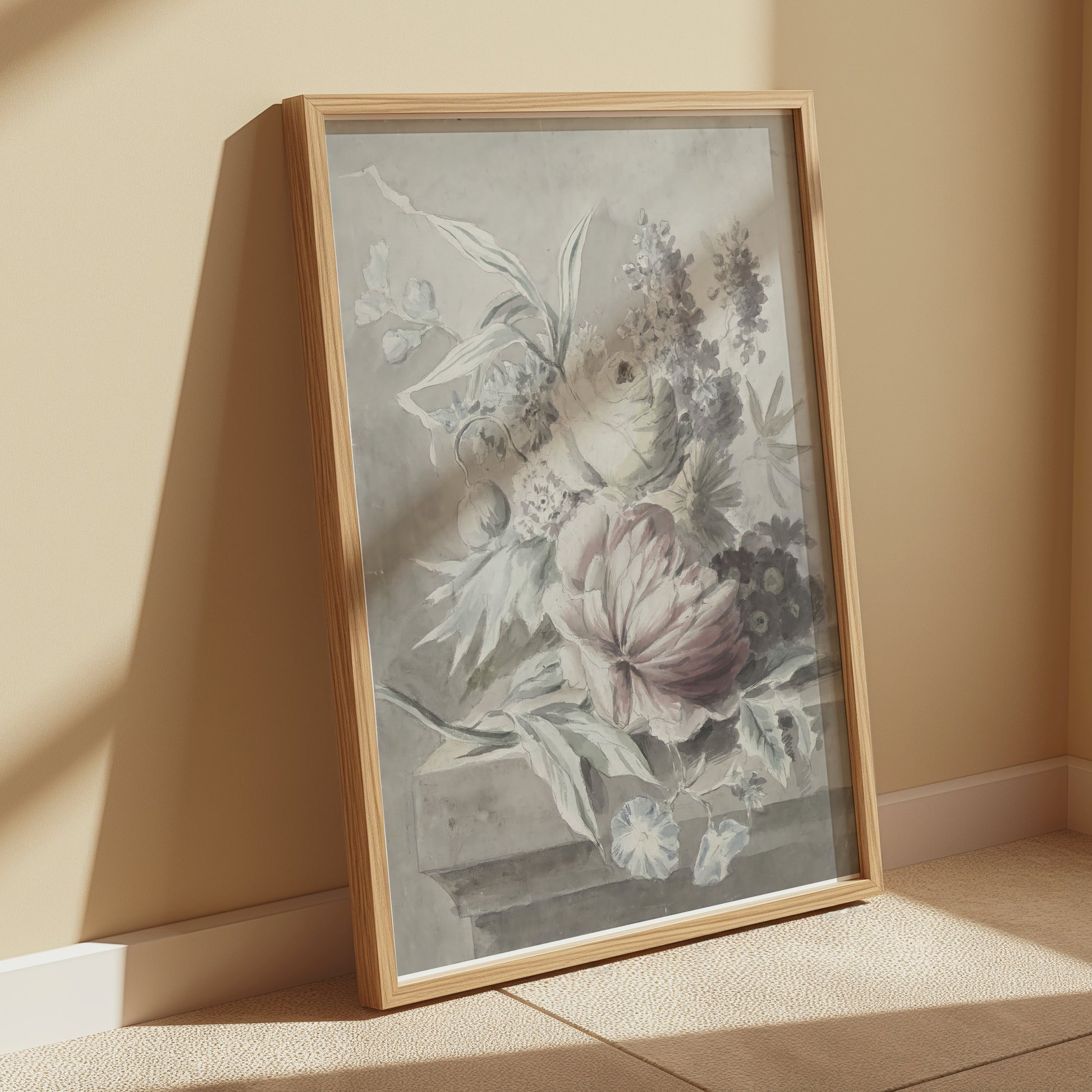 Premium Poster of Beautiful Vintage Botanical Floral Art Print Posters