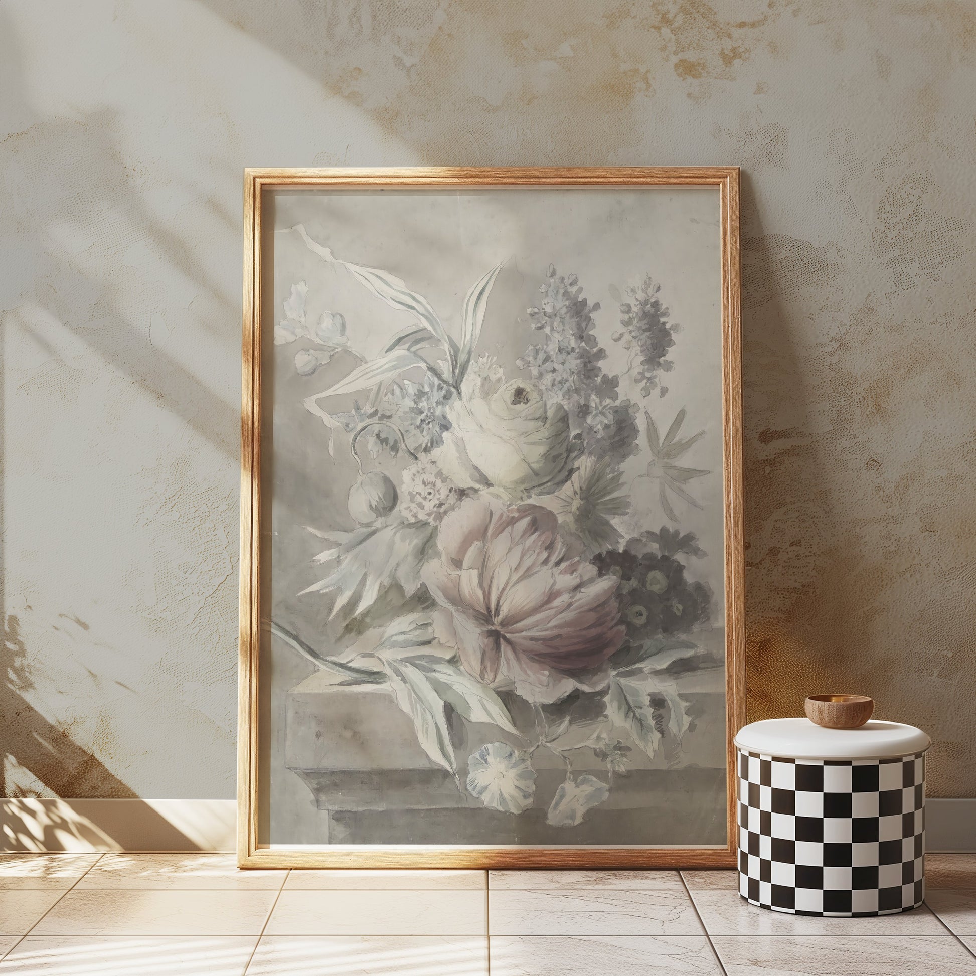 Premium Poster of Beautiful Vintage Botanical Floral Art Print Posters