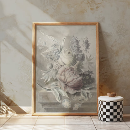 Premium Poster of Beautiful Vintage Botanical Floral Art Print Posters