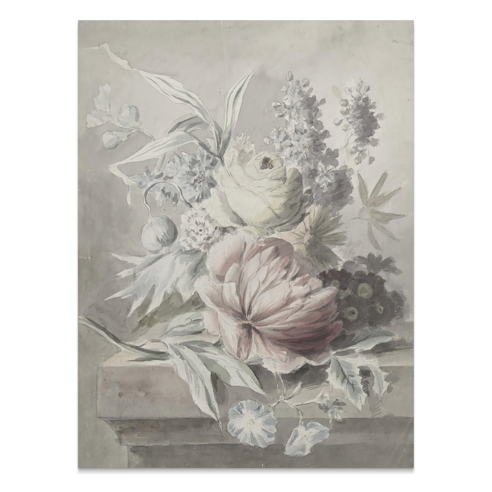 Premium Poster of Beautiful Vintage Botanical Floral Art Print Posters