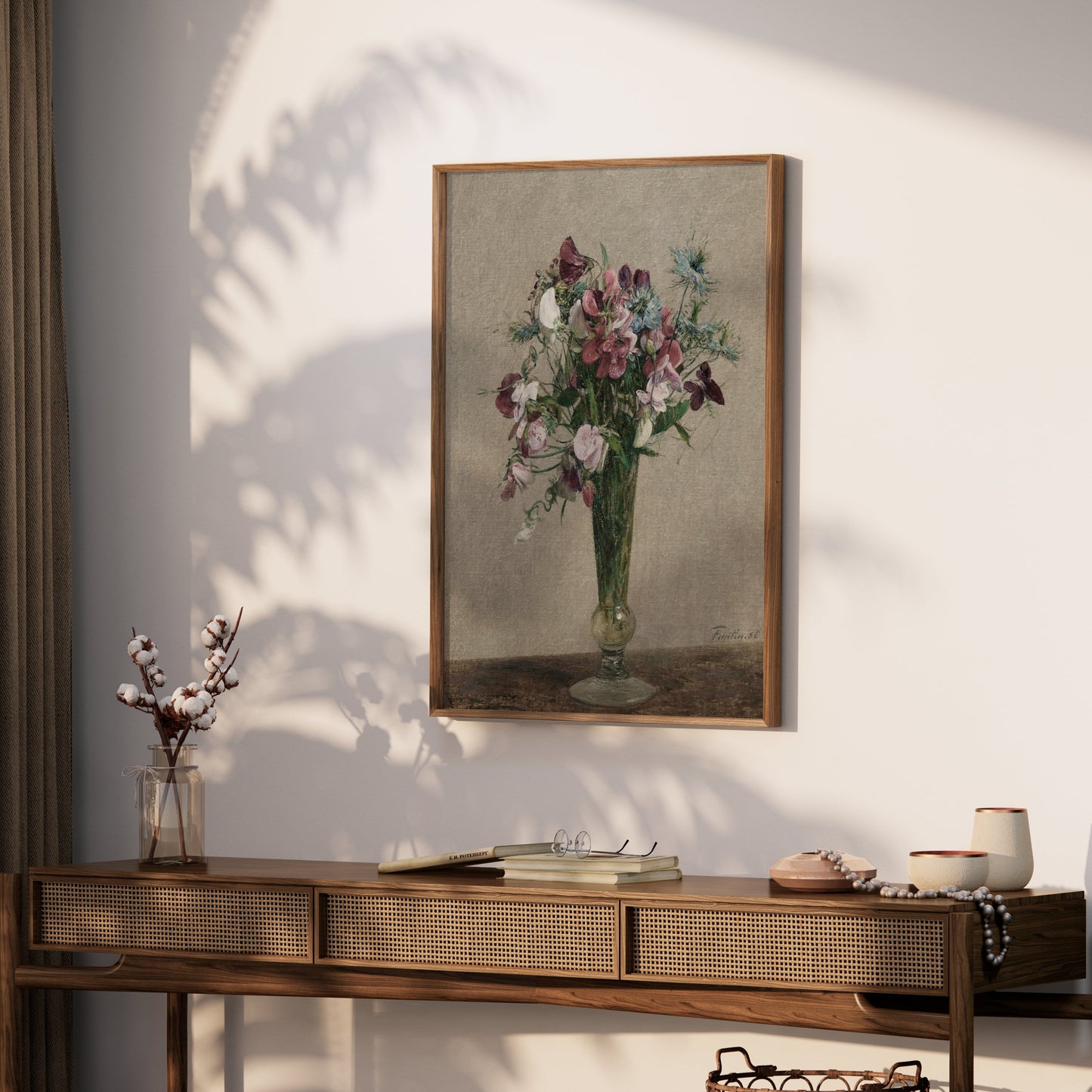 Premium Poster of Beautiful Vintage Bouquet Floral Art Print Posters