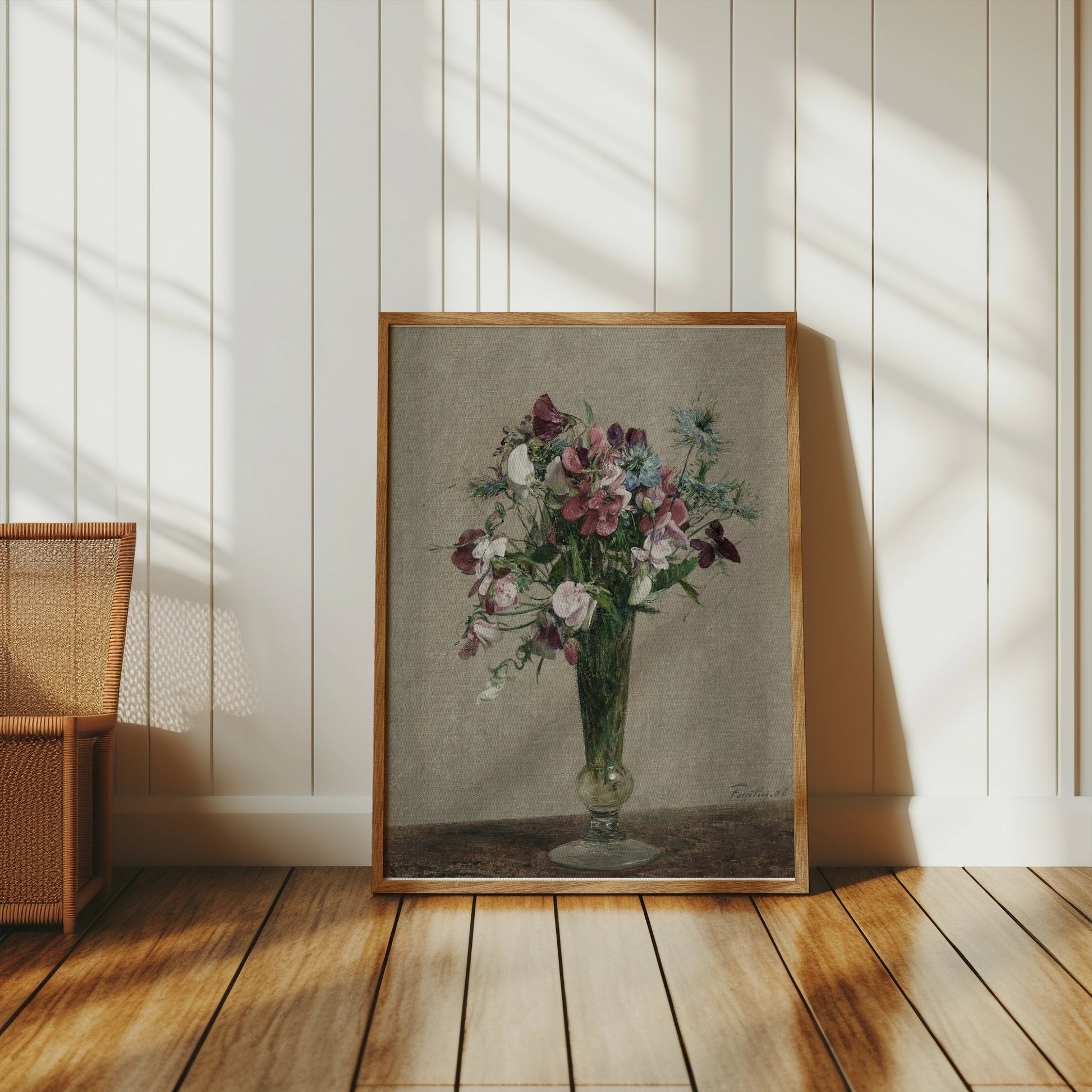 Premium Poster of Beautiful Vintage Bouquet Floral Art Print Posters