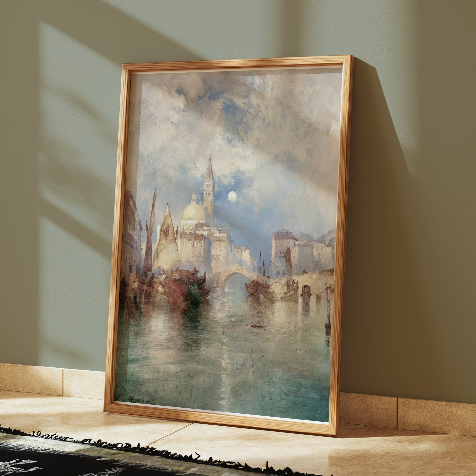 Premium Poster of Beautiful Vintage Cityscape Painting Art Posters