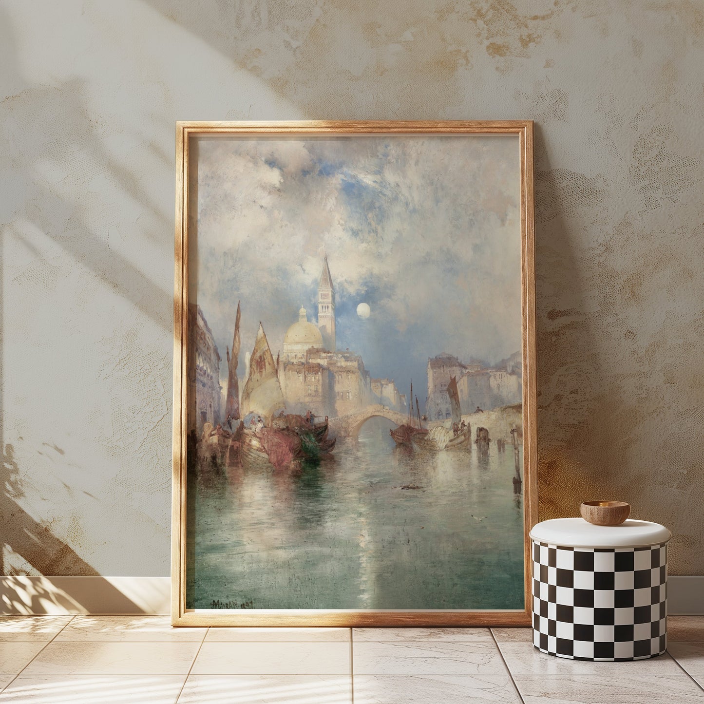 Premium Poster of Beautiful Vintage Cityscape Painting Art Posters