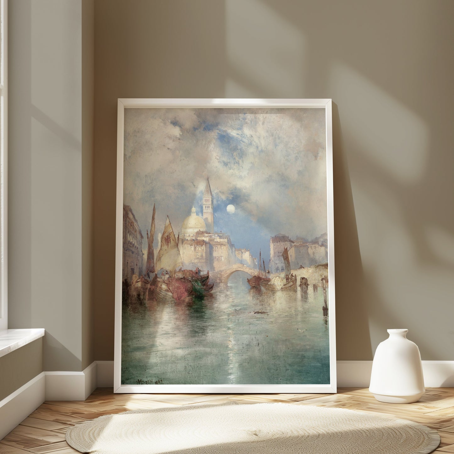 Premium Poster of Beautiful Vintage Cityscape Painting Art Posters