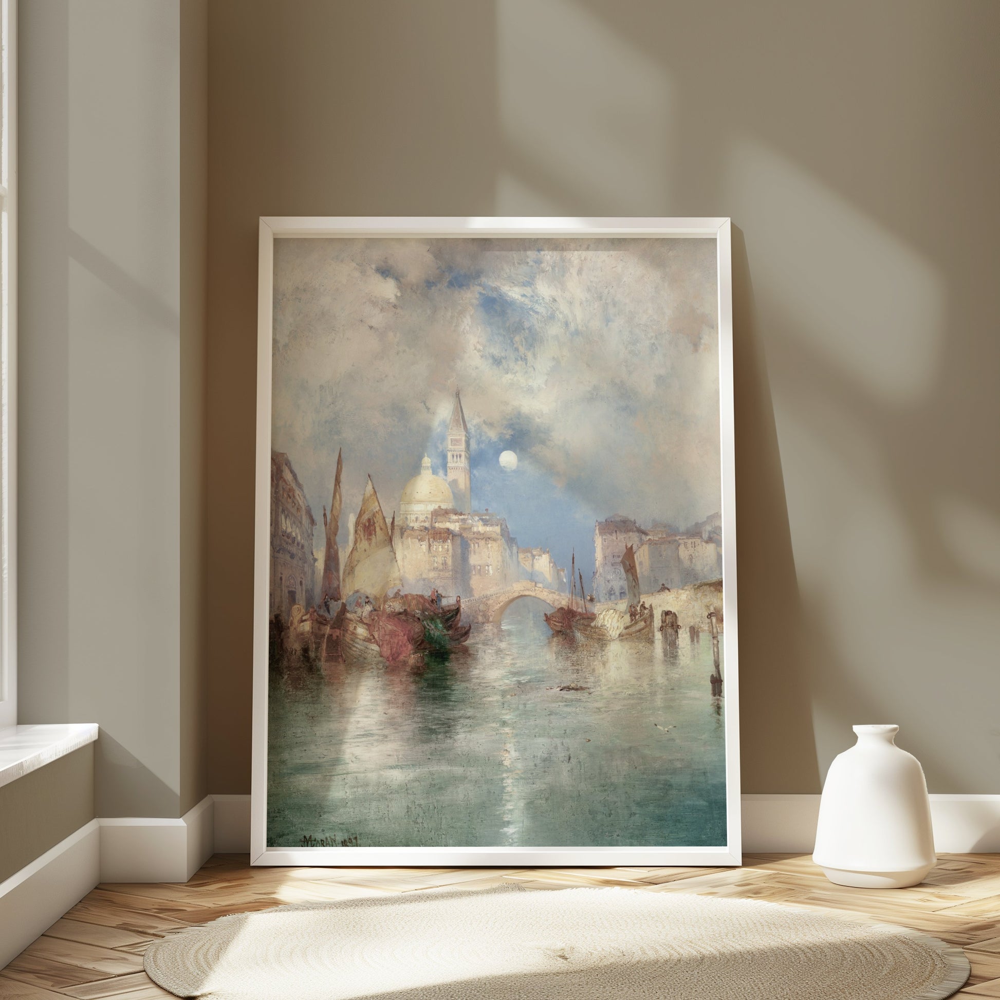 Premium Poster of Beautiful Vintage Cityscape Painting Art Posters