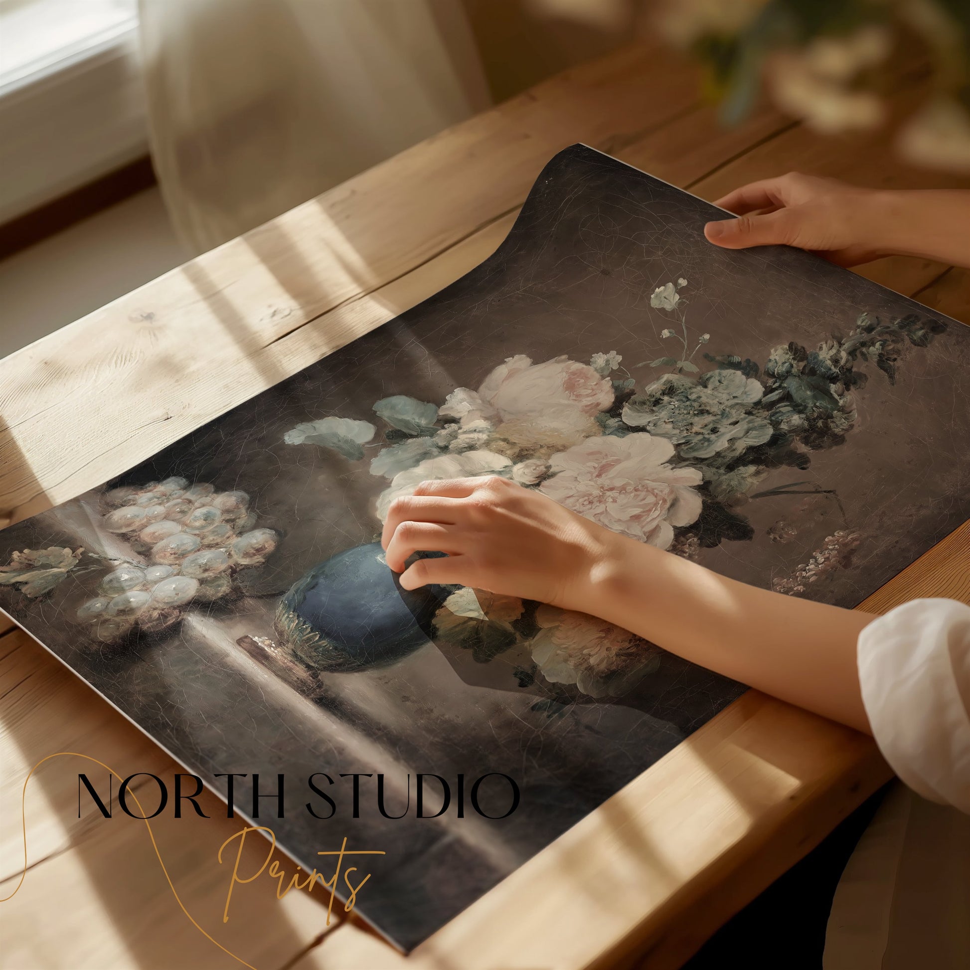 Premium Poster of Beautiful Vintage Floral Still Life Art Print Posters