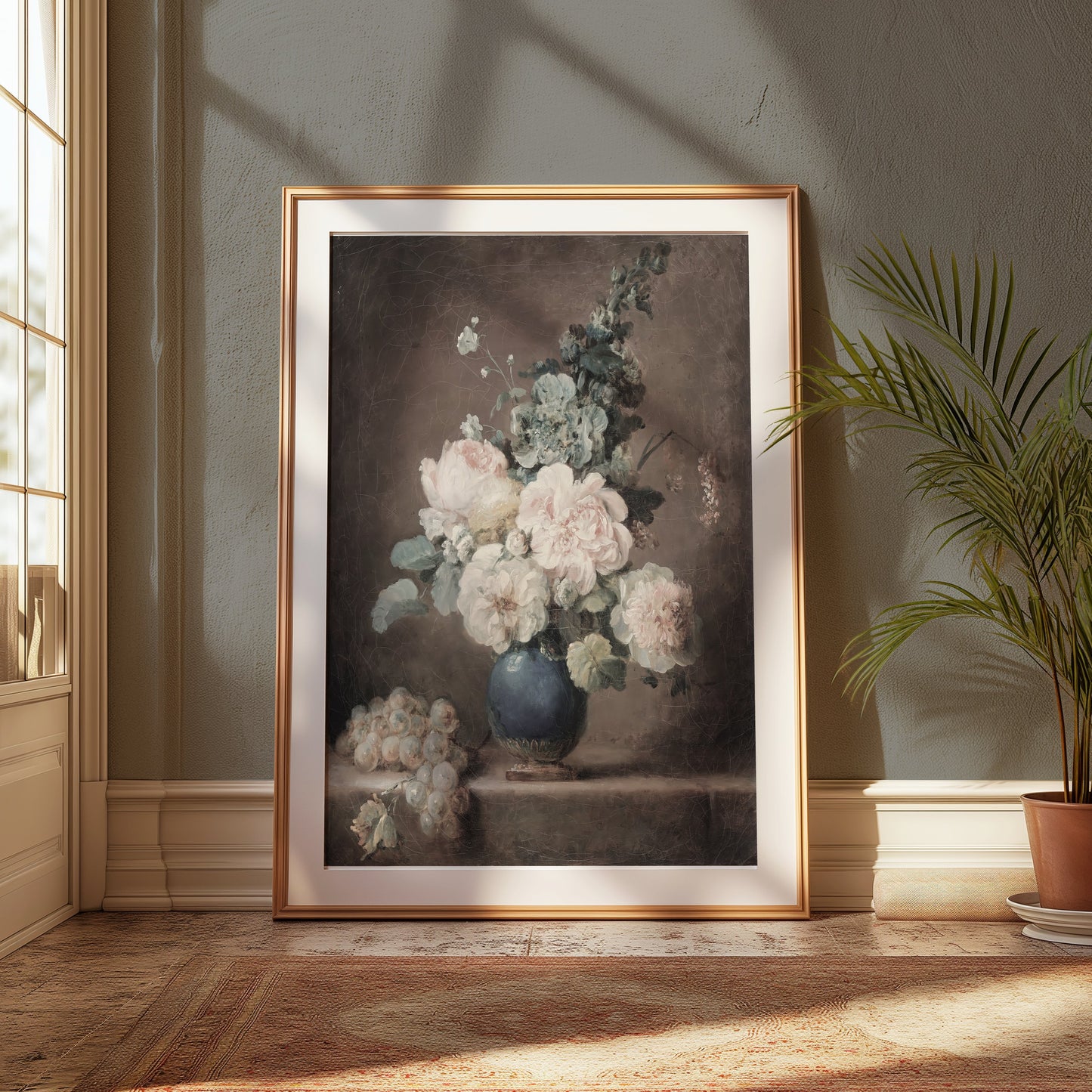 Premium Poster of Beautiful Vintage Floral Still Life Art Print Posters