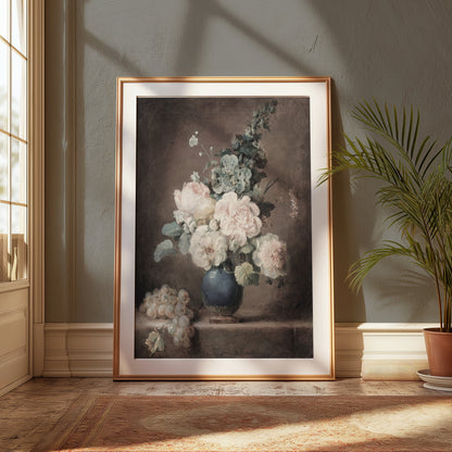 Premium Poster of Beautiful Vintage Floral Still Life Art Print Posters