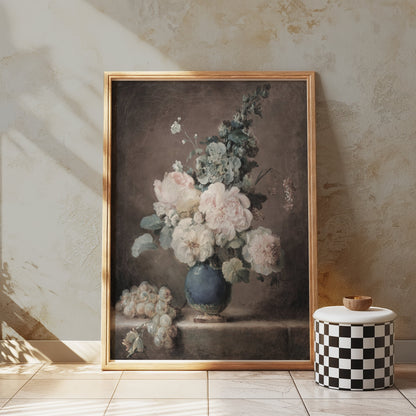 Premium Poster of Beautiful Vintage Floral Still Life Art Print Posters