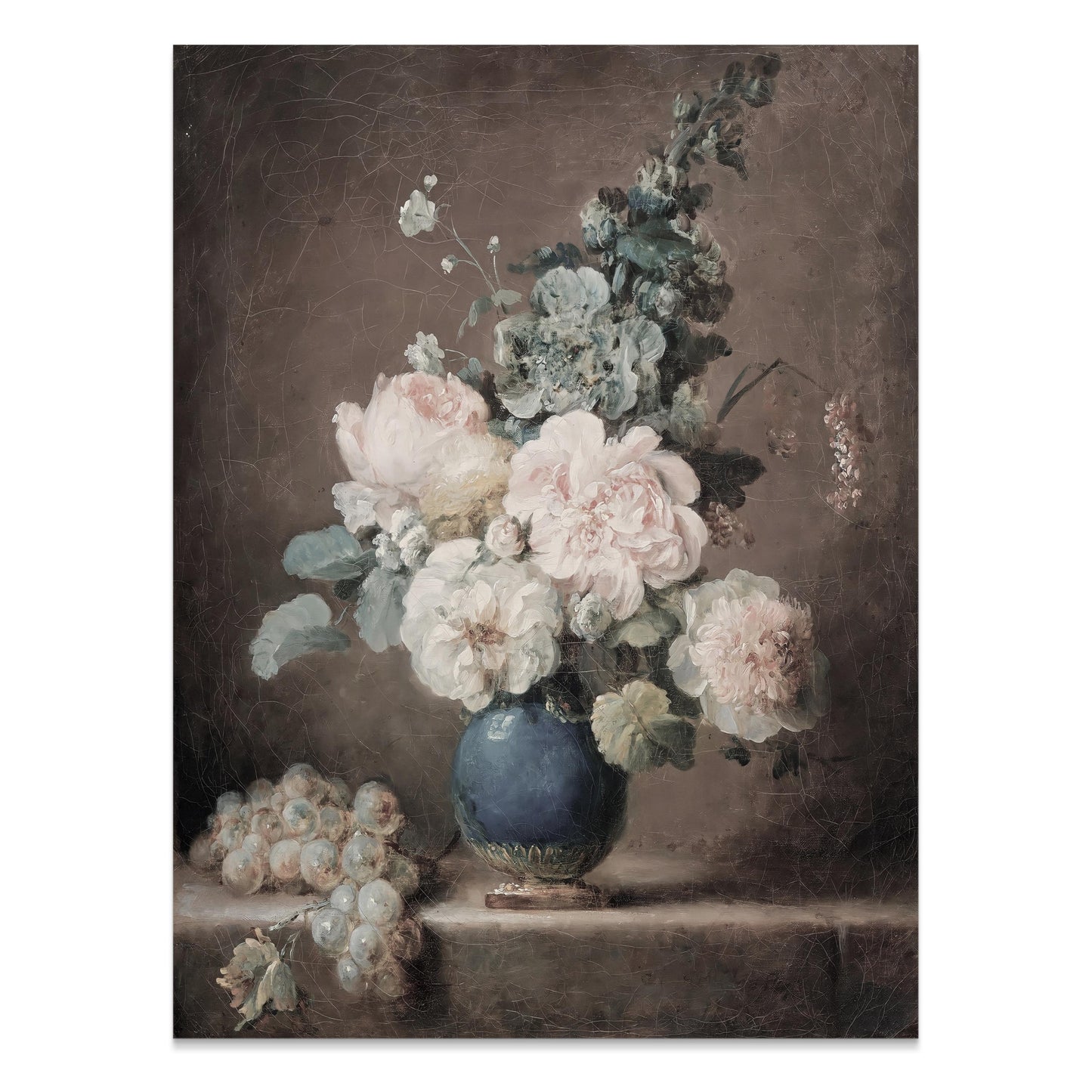 Premium Poster of Beautiful Vintage Floral Still Life Art Print Posters