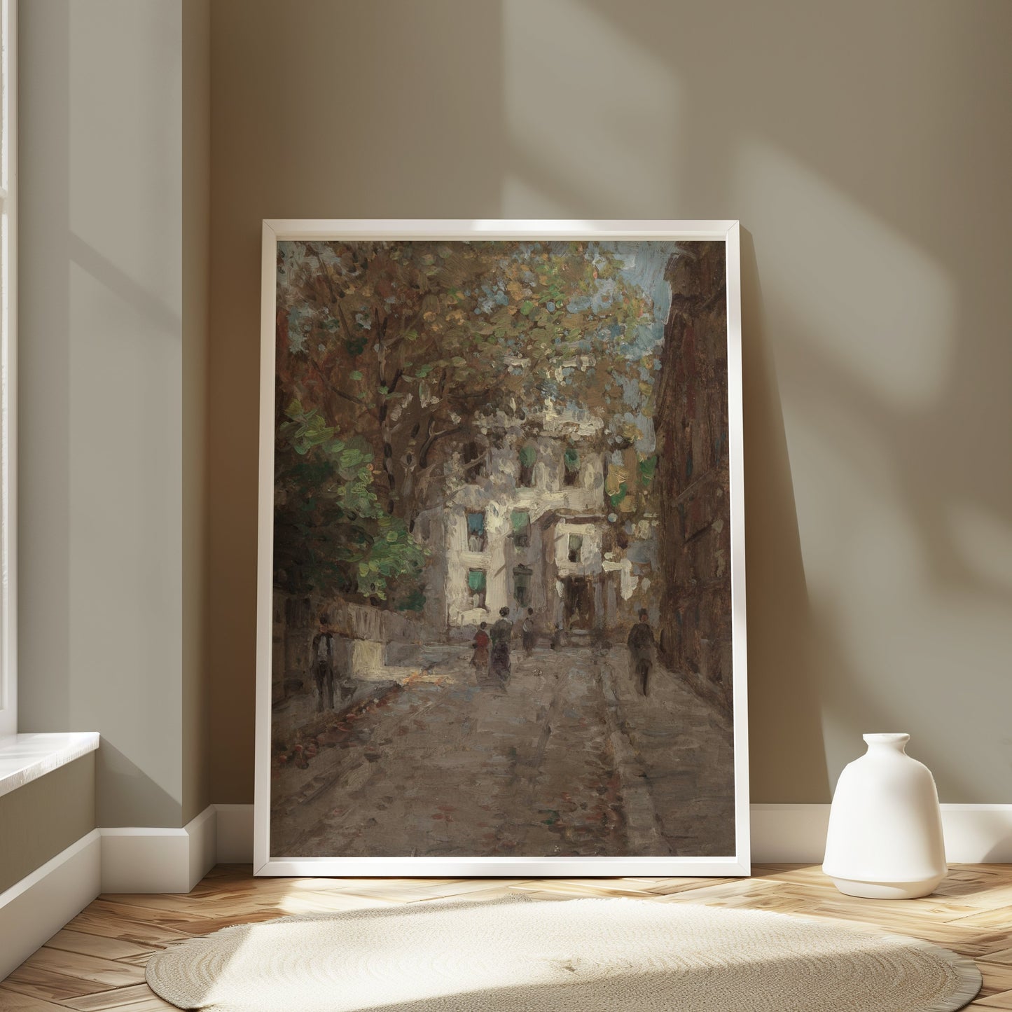 Premium Poster of Beautiful Vintage Street Scene Art Print Posters
