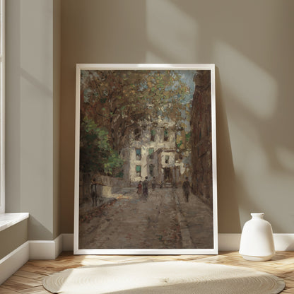Premium Poster of Beautiful Vintage Street Scene Art Print Posters