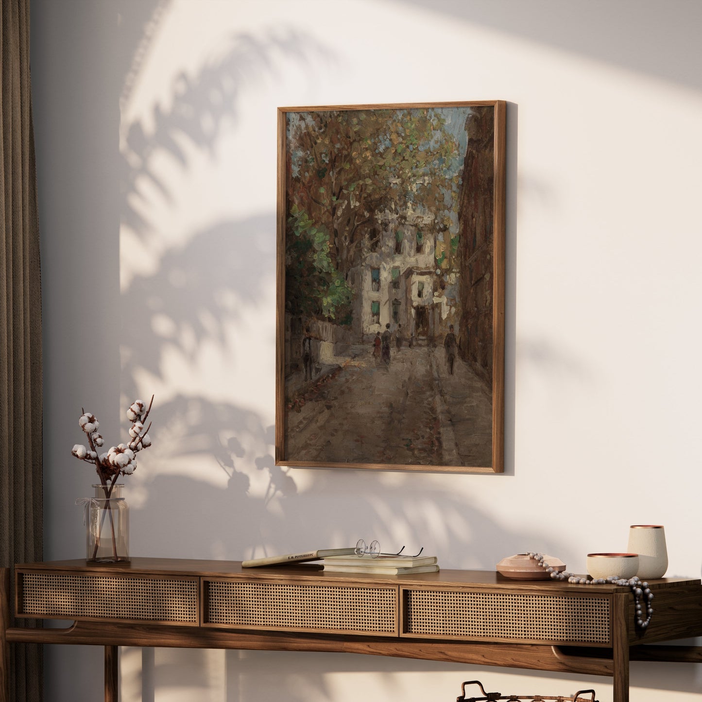 Premium Poster of Beautiful Vintage Street Scene Art Print Posters